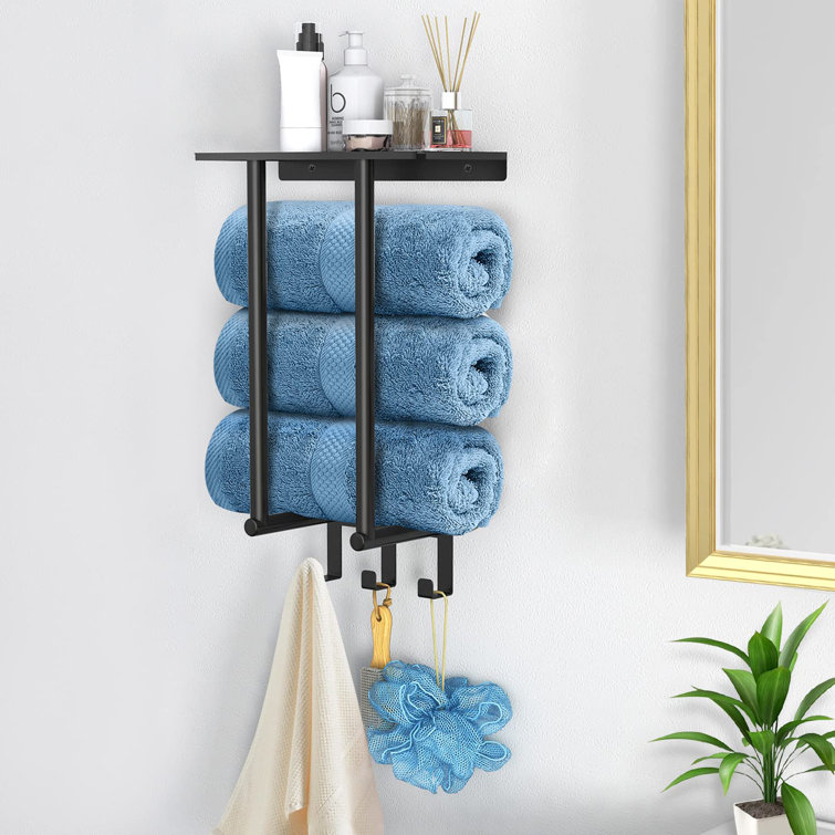Rebrilliant Edeline Wall Mounted Towel Rack Wayfair.co.uk